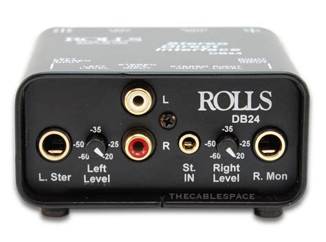 Stereo Direct Interface DI Box RCA, 1/4, 3.5mm Inputs and XLR Outputs ...