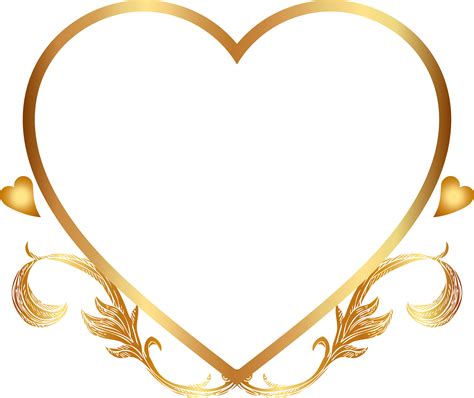 Drawing Photography Clip art - gold heart png download - 5903*4957 ...