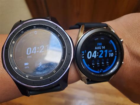 Galaxy Watch 46mm vs Watch3 41mm size comparison : r/samsung