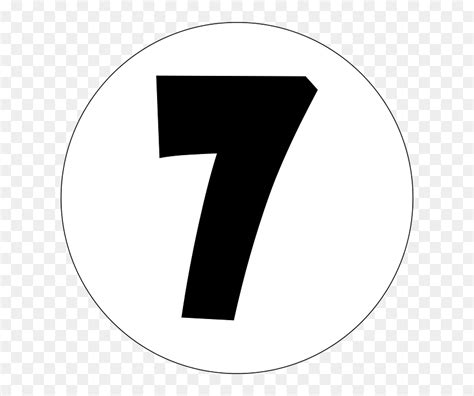 Number 7 Seven Number Vector Graphic Pixabay - Gambar Angka 7 Hitam ...