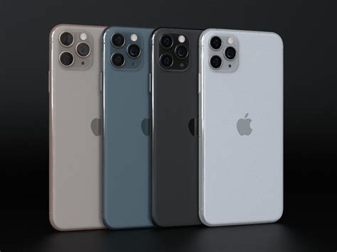 3D model Apple iPhone 11 Pro Max All Official Colors