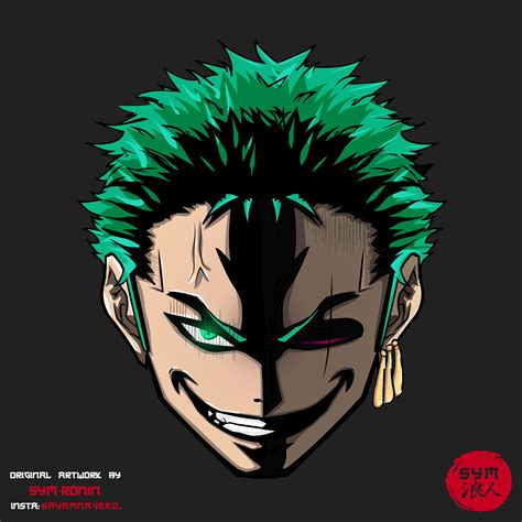 [OC] - RORONOA ZORO FANART (by sayamnaveed_) : r/OnePiece