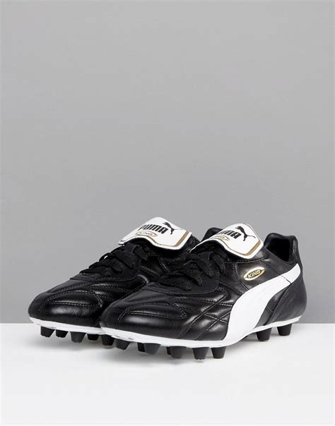 PUMA Leather King Pro Firm Ground Football Boots In Black 17011501 for ...