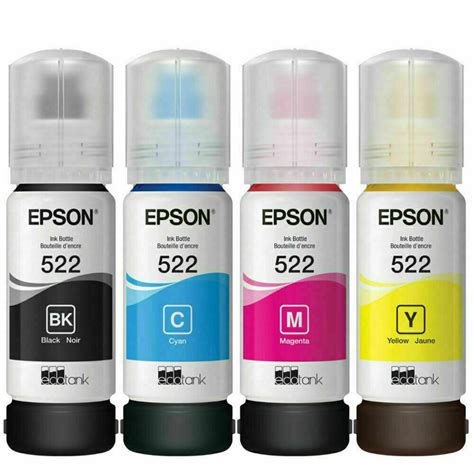 4 bottle Genuine refill ink for Epson 522 ET-2720 ET-4700 – INKRAZ