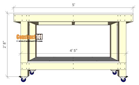 Simple Workbench Plans - Construct101