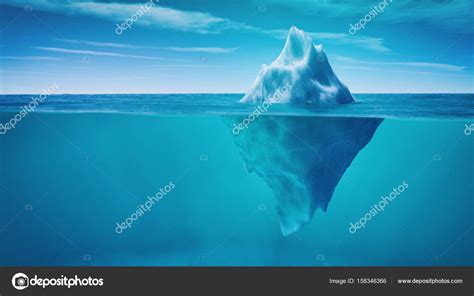 Underwater view of iceberg — Stock Photo © orlaimagen #158346366