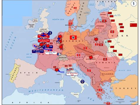 Map of world war ii