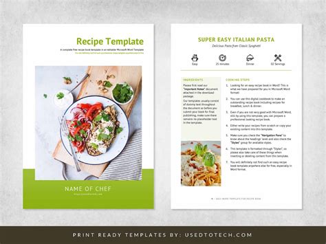 Microsoft Word Template Recipe Book | Besto Blog