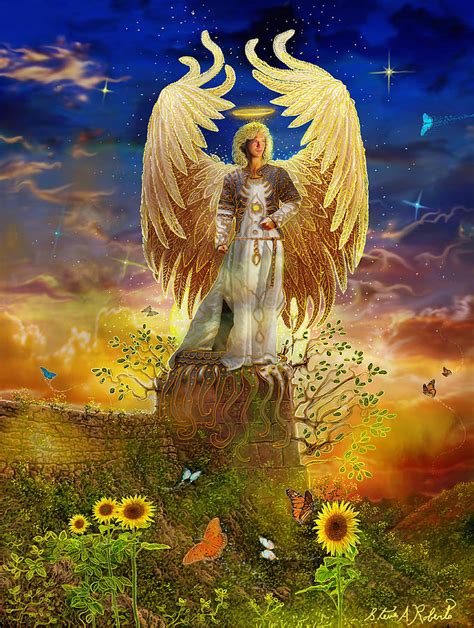 Archangel Uriel Painting by Steve Roberts - Fine Art America