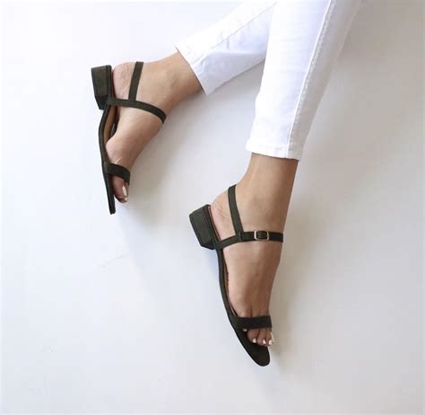 Olivia Manila 1 inch Block Heel Sandal, Women's Fashion, Footwear ...