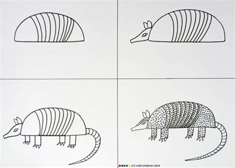 Drawing an Armadillo | Easy drawings, Armadillo art, Drawings