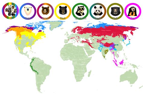 Bear Species Distribution Map