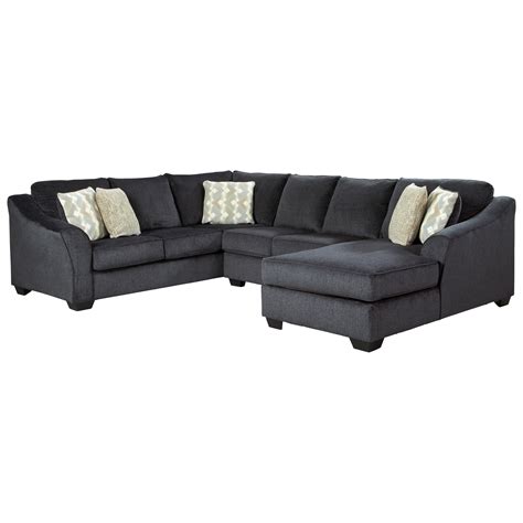 Signature Design by Ashley Eltmann 3-Piece Sectional with Right Chaise ...