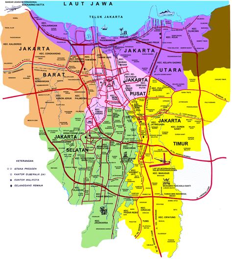 Jakarta Metro Map - TravelsFinders.Com