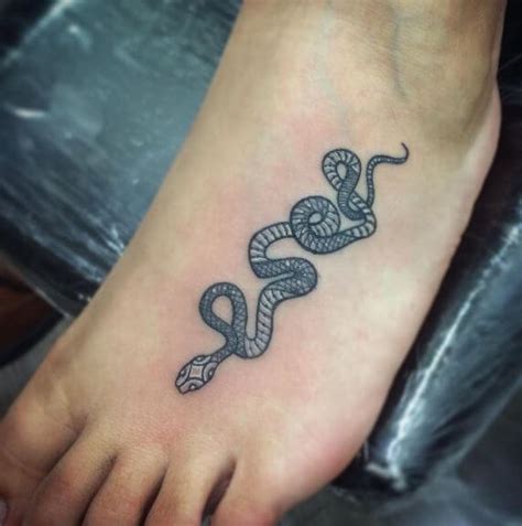 25 Snake Tattoos For Foot And Meanings | PetPress