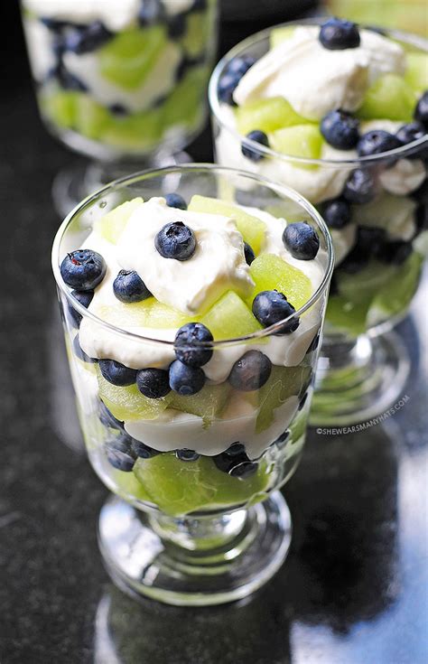 Honeydew Blueberry Lemon Cream Trifle Recipe | She Wears Many Hats