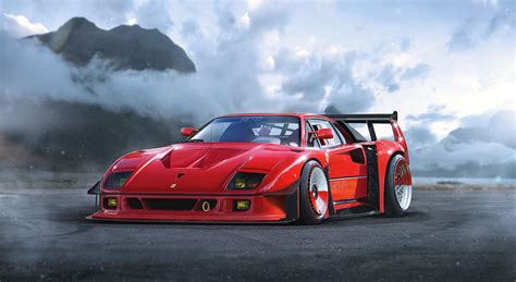 #1401726 #ferrari f40, #ferrari, #cars, #behance phone wallpaper - Rare ...