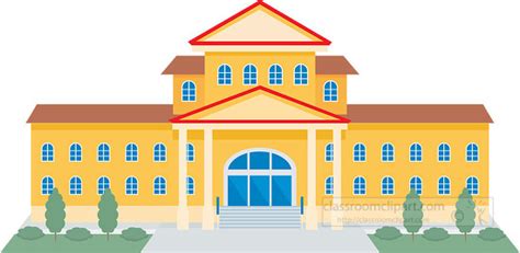 Architecture and Buildings Clipart-city hall building clipart 037