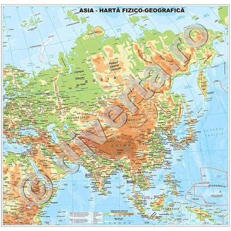 Harta Geografica A Asiei | Harta