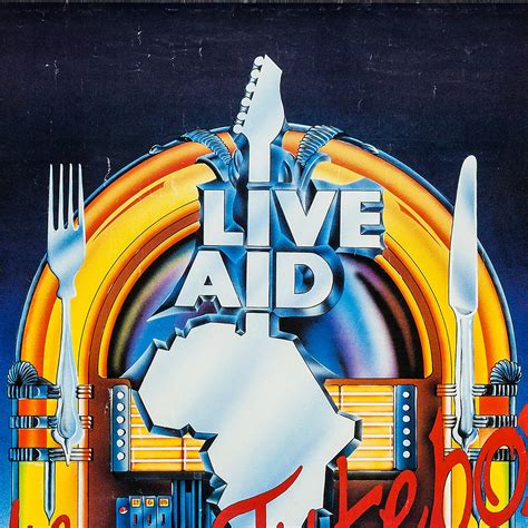 Live Aid (1985) posters - Fonts In Use