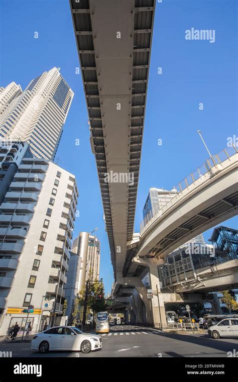 Japan, Tokyo City, Shuto Expressway at Shinjuku Stock Photo - Alamy