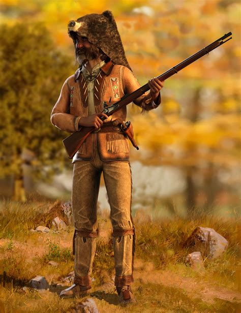 dForce Mountain Trapper Outfit for Genesis 8 Male | Daz 3D