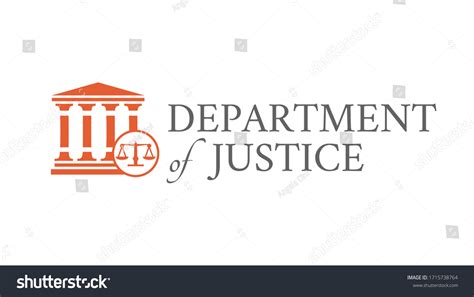 American Department Justice Background Illustration Stock Vector ...