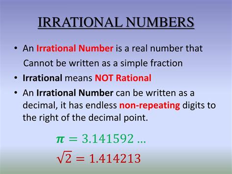 PPT - IRRATIONAL NUMBERS PowerPoint Presentation, free download - ID ...