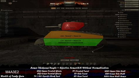 Weak Spots Guide: M4A3E2 - World of Tanks Guru