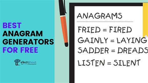 Anagram Generator: 11 Best FREE Anagram Generators in 2024