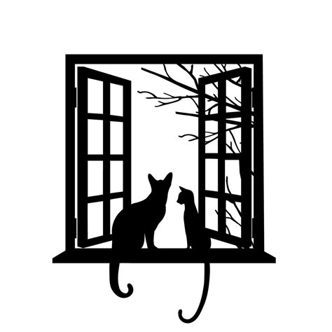 Cat wall art, Vinyl wall art decals, Cat wall