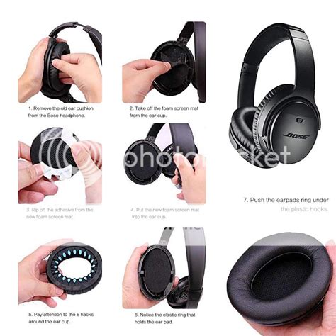 Replacement Ear Pads Cushions for Bose QuietComfort 35 QC35 II QC25 ...