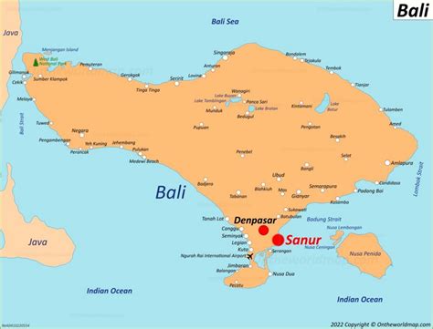 Sanur Map | Bali, Indonesia | Detailed Maps of Sanur