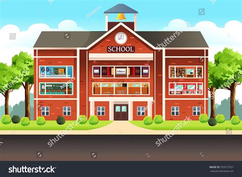 3,944 School Building Clipart Images, Stock Photos, 3D objects ...