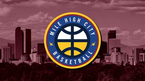 Wallpaper : NBA, Denver Nuggets, skyline, logo, Alternate Logo, Mile ...