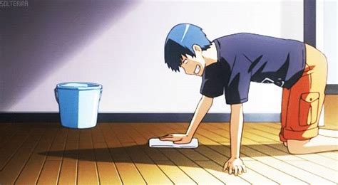 I love it when he goes crazy when he's cleaning | Toradora, Maid sama ...