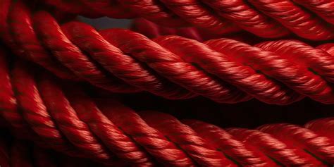 Premium AI Image | Red rope texture background