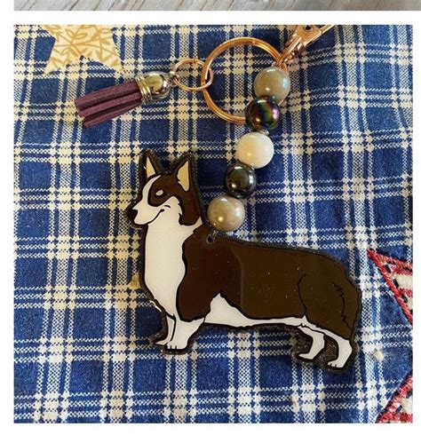 Corgi Keychain - Etsy