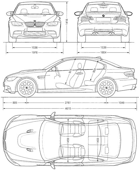 BMW M3 blueprints | GTPlanet