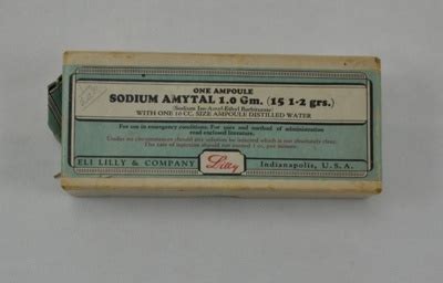 Sodium Amytal (Empty Package); Eli Lilly & Co, Indianapolis; 1995.039 ...