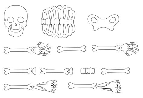 Large Skeleton Template - 20 Free PDF Printables | Printablee