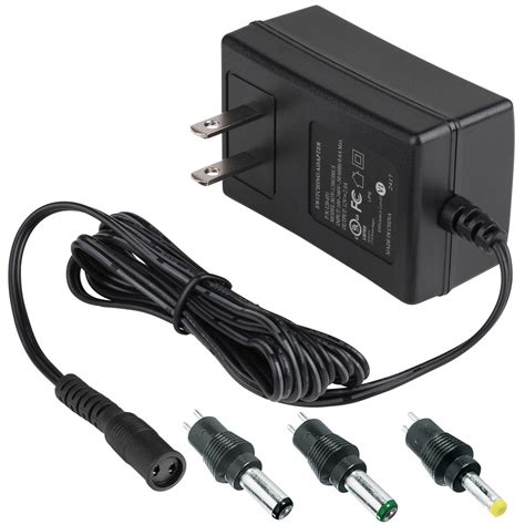 12V 2A DC Switching AC Power Supply Adapter with 2.1 x 5.5mm, 2.5 x 5 ...