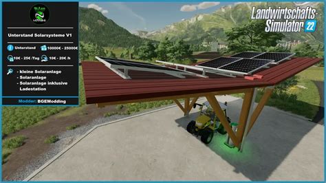 SHED PACK WITH SOLAR SYSTEMS V1.0 – FS22 mod