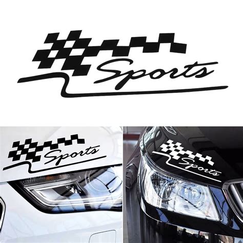 1 Pcs Decal Racing Sports Flag Set Car Stickers Auto Motorcycle ...