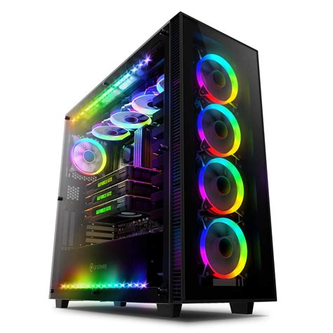 Buy anidees AI Crystal XL RGB V3 Full Tower Tempered Glass PC Case ...