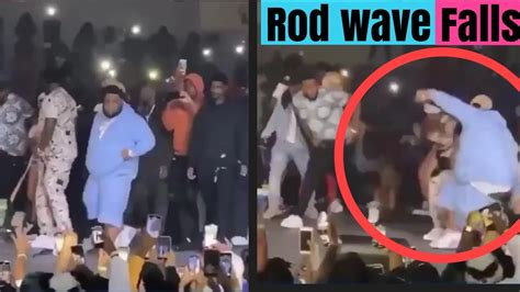 Rod Wave falls on stage – Rod Wave’s stage collapsed at concert in ...