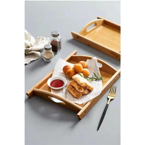 29% off on 3-Piece Bamboo Serving Tray Set | OneDayOnly