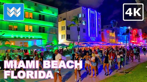 [4K] Nightlife at Ocean Drive in Miami South Beach Florida – 2021 ...