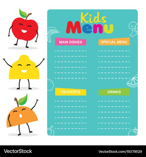 Kids Menu Template Free | Kids Matttroy