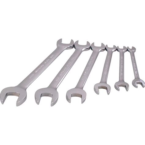 GRAY TOOLS 6-Piece Metric Open End Wrench Set | The Home Depot Canada